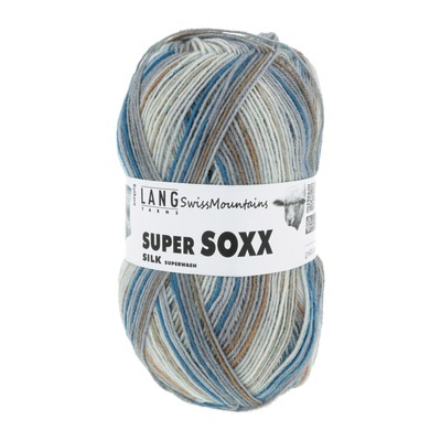 Lang Yarns SUPER SOXX SILK COLOR 4-FACH 411