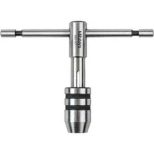 Mitutoyo 985-147 T-Handle Tap Wrench: 1/4" -1/2" Capacity, 3-1/2" Overall Length