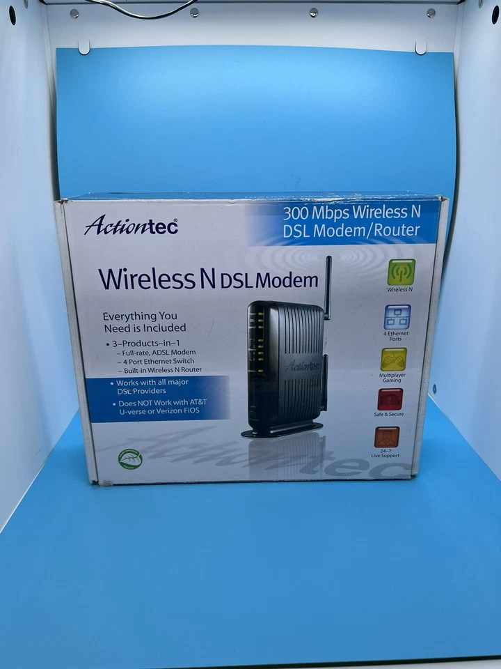 Actiontec GT784WN 4 Port 10/100 Wireless N Router - Image 4 of 4