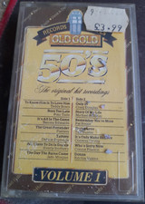 old gold 50s compilation cassette tape album vintage 1985 collectable platters