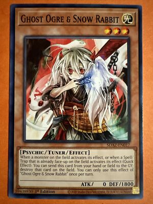 Yugioh Ghost Ogre & Snow Rabbit SDAZ-EN017 Common 1st Ed NM