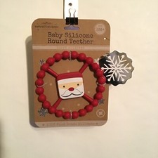 Manhattan Baby Teething 100 Food Grade Silicone Santa Claus Teether New NWT