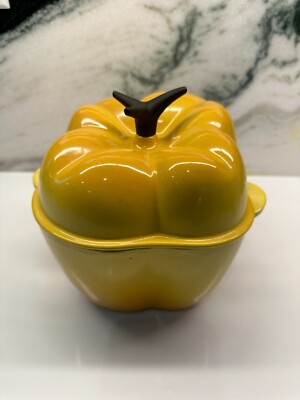 Le Creuset Yellow Bell Pepper, Cast Iron, Cocotte, Dutch Oven | eBay