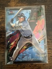 2024 Topps Finest Johnny DeLuca Blue /325 Rookie With Base Rays