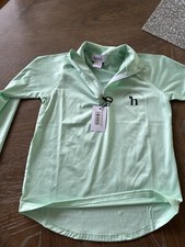 NWT Girls HORZE Training 1/4 Zip Pullover L/S Junior Size Medium
