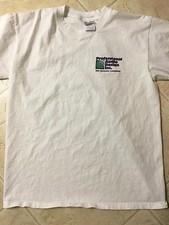 PROFESSIONAL AUDIO DESIGN TWO SIDED WHITE T-SHIRT FROM 2000 AES CONVENTION, RARE