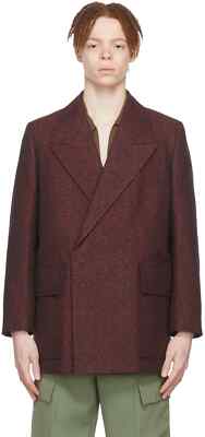 Jil Sander Exclusive Red Cotton Coat Size 52 US 42 L Mens Red NWT