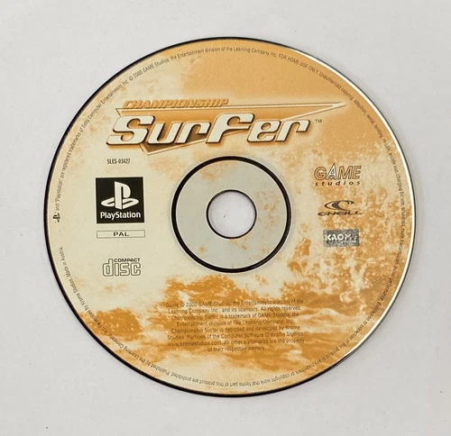 PS1 Championship Surfer Game Disc Only Playstation 1