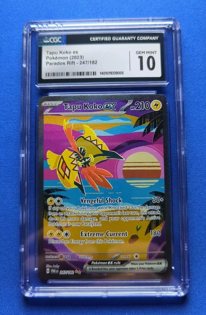 Pokemon Paradox Rift Tapu Koko Ex SIR 247/182 CGC GEM MINT 10 | eBay