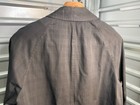1960s Men's True Vintage Black Plaid Raincoat Overcoat Trench- 39R — photo 5