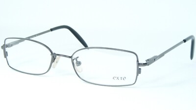 EXTE EX034 606 GUNMETAL EYEGLASSES GLASSES METAL FRAME 50-17-135mm Italy
