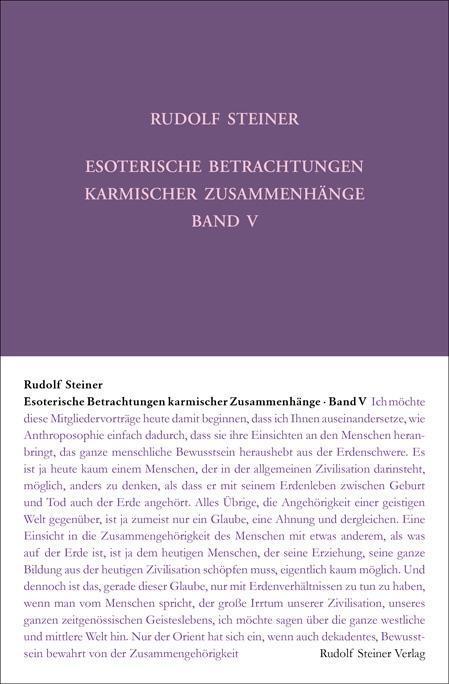 Thumbnail - Esoterische Betrachtungen Karmischer Zusammenhänge. Bd.5 Rudolf
