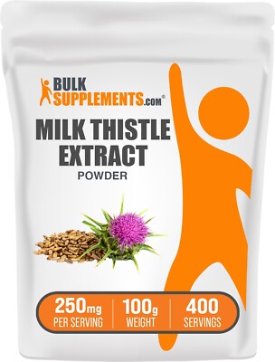 BulkSupplements Milk Thistle Extract Powder 100g - 250mg per Serving