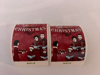 starbucks RARE collectible Original 2007 Christmas blend sticker lot of 2
