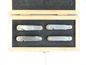 Thread GAUGES-Set 4-Piece, Metric, WITHWORTH, UNC, UNF, BSW, BSF, by Scala