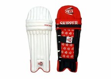 Batting Pads Skipper Red White+ Free Shipping+ AU Stock CW