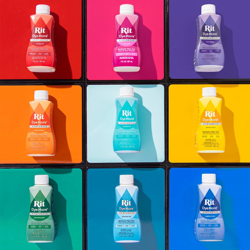 Rit DyeMore Liquid Dye for Synthetics, Polyester, Acrylic, More - Dip Dye