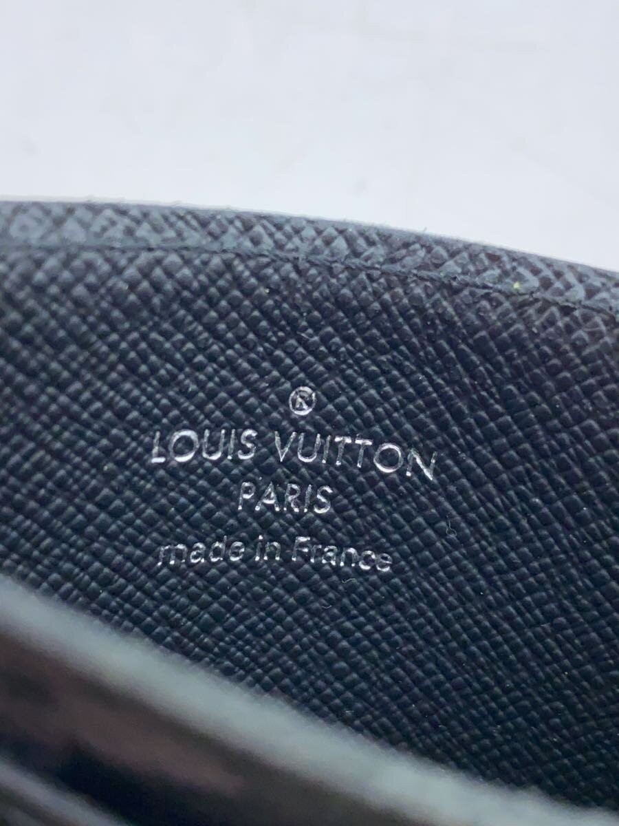 LOUIS VUITTON Porte Carte Double Monogram Eclipse Canvas Black Men's thumbnail 3