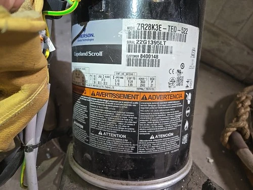 Emerson Copeland Scroll Compressor ZR28K3E-TFD-522