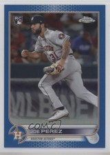 2022 Topps Chrome Update Blue Refractor 153/199 Joe Perez #USC186 1ci2