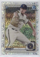2020 Bowman Chrome Prospects Speckle Refractor 21/299 Nick Bennett #BCP-140 01i1