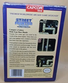 Street Fighter 2010 Box Manual Inserts Dust Cover Only Nintendo Nes (No Game)