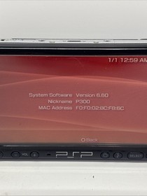 PSP 3001E Black Console - Sony PlayStation Portable + 6 games & Case, Tested. A+