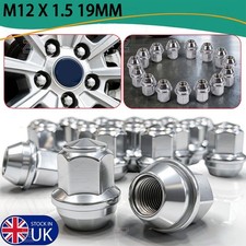 20PCS Silver Ford Alloy wheel nuts For Kuga Mondeo C-Max M12 x 1.5 19mm Bolt Lug