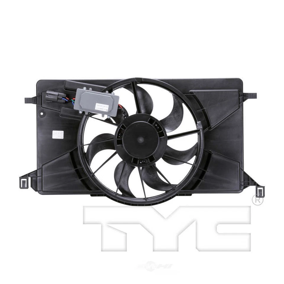 Ventilador de radiador y condensador doble para Ford Focus TYC 2012-2018 Foto 2 de 3