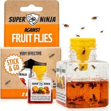 Super Ninja Fruit Fly Traps for Indoors, 2 Pack