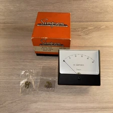 Simpson Model # 1329 Panel Meter 0-50 DC Amps Cat# 02910 - New In Box