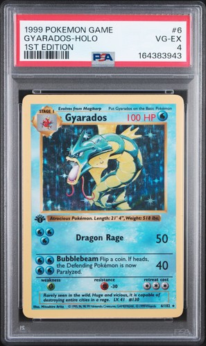 Gyarados (1st Edition) graded PSA 4 for sale on eBay