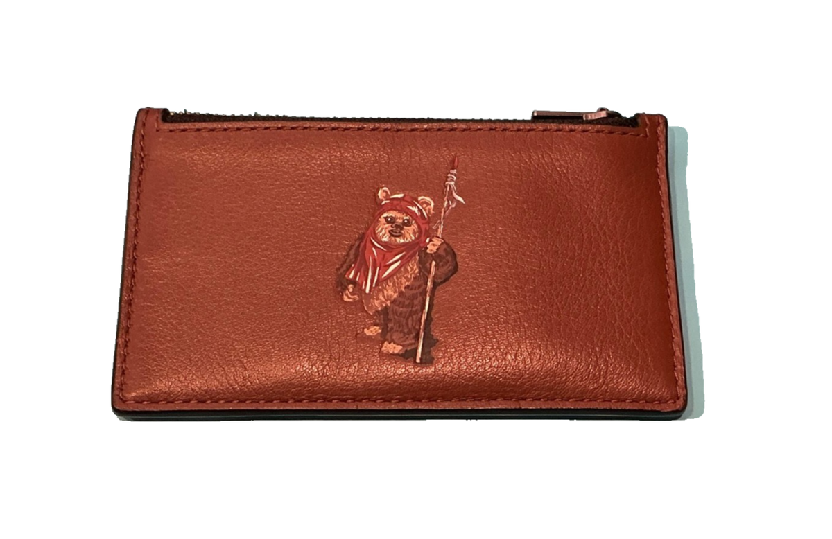 Star Wars x Coach Zip Card Case With Ewok | eBay