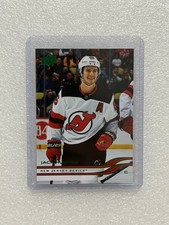 Jack Hughes NJ Devils 2025-26 UD Series 2 Easter Holiday Green Parallel SP #351