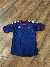 Vintage France FFF Large 2009-2010 Home Soccer Jersey Football Kit Shirt Adidas