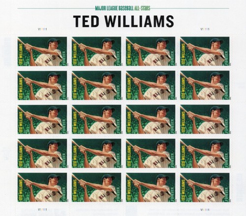 Ted Williams, 2012, SC 4694, MNH, FV $9.00, CV $27.00 (Lot 93)