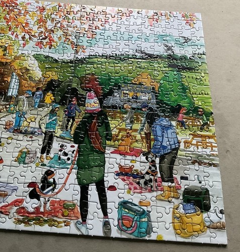 Gibsons Jigsaw Puzzles 4 x 500 Piece - A Dog's Life -Winter Autumn Spring Summer - Picture 15 of 19