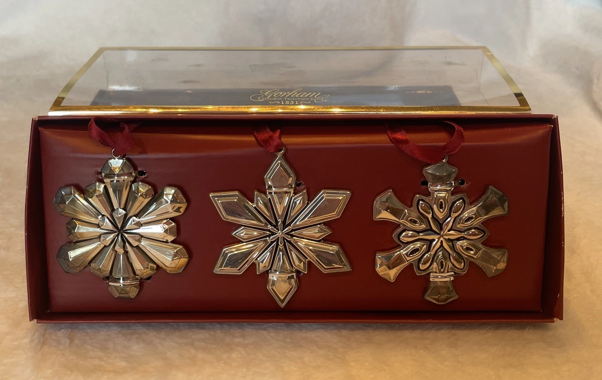 Lot De 6 Décorations De Noël Gorham En Métal - Boîte D'origine