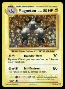 Magneton Pokemon Card