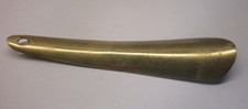 Vintage Solid Brass Shoe Horn 7"