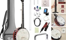 Banjo, 5 String Electric Acoustic Banjos with Remo Head 38 Inch Electric Banjo