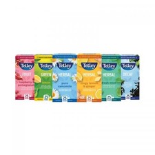 300 TEA BAGS Tetley Green Lemon Raspberry Pomegranate Camomile Mint Mango 0.07 per strip