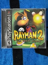 RAYMAN 2: THE GREAT ESCAPE (PS1) Complete CIB w/ Manual & Reg. Card - Tested!!