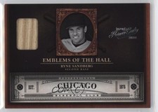 2011 Playoff Prime Cuts Emblems of the Hall Materials 4/99 Ryne Sandberg HOF 2s2