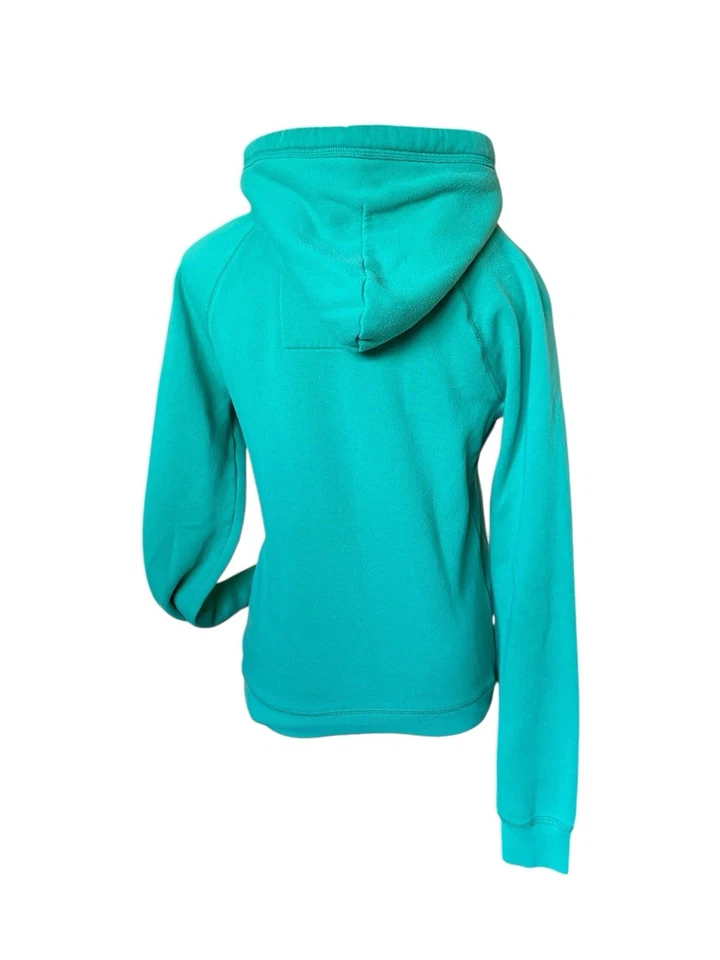 Винтажный Y2K Hollister женщин толстовка с капюшоном размер L зеленый HCO логотип Newport Beach пуловер - Изображение 4 из 4