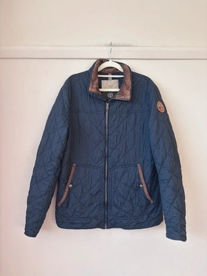 Napapijri Steppjacke Herren Medium Navy Cordkragen Heritage Outdoor