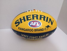 SHERRIN AFL Football West Coast Eagles Australian Genuine Leather Kangaroo Brand