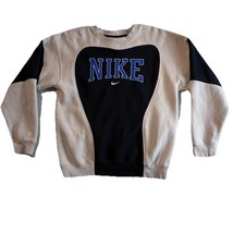 Vintage Nike 80s 90s Colorblock Crewneck Sweatshirt Men's Large Made In USA