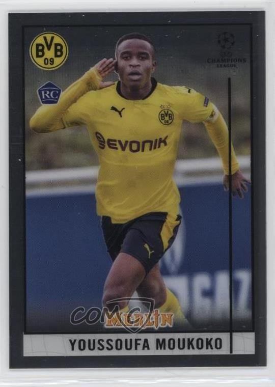 2020-21 Topps Merlin Collection Chrome UCL Youssoufa Moukoko #80 Rookie RC 1j01