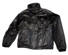 VTG 80s 90s Eddie Bauer Women s Small leather goose down motorcycle jacket